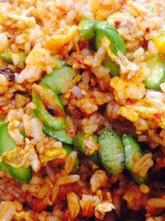 Foto resep Nasi Goreng Pete + Telur Orak Arik