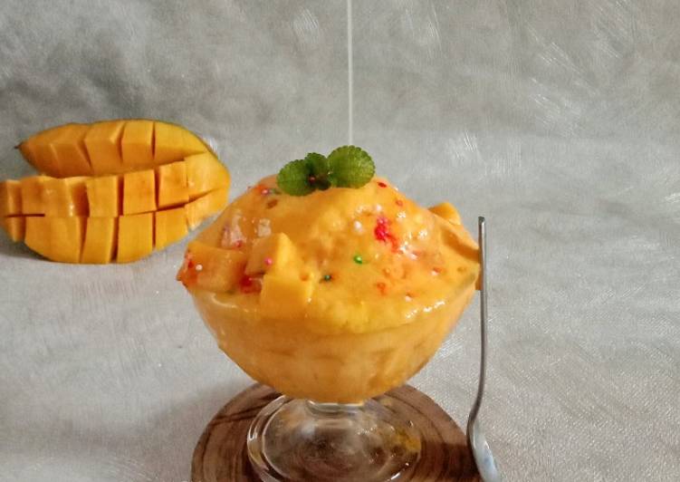 Cara Membuat Mango Kakigori (Es Serut Mangga) Enak dan Antiribet