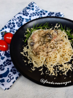 Foto resep Spaghetti Carbonara Mushroom