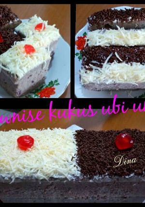 Foto resep Brownise kukus ubi ungu