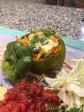 PIMIENTOS RELLENOS con vegetales y arroz integral 🫑🥕🌽🧅