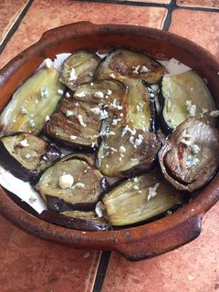 Una foto de Pastel de berenjena