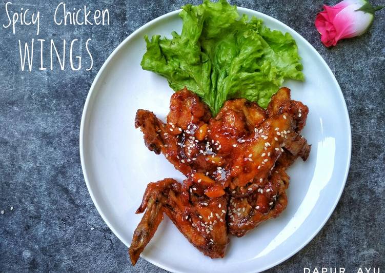 9 Resep: Spicy Chicken Wings Anti Ribet!