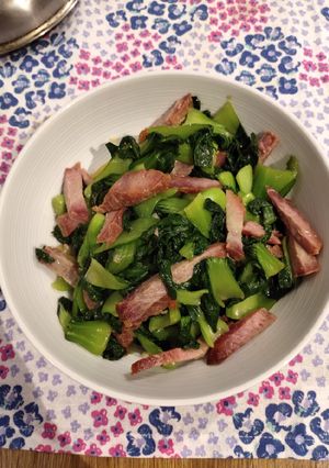 A picture of Bokchoy with Charsiu.
