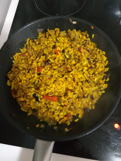 Una foto de Arroz con carne picada