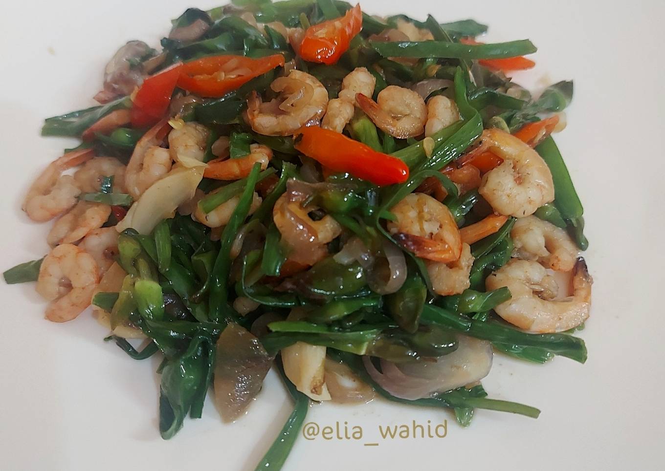 Tumis Genjer Udang