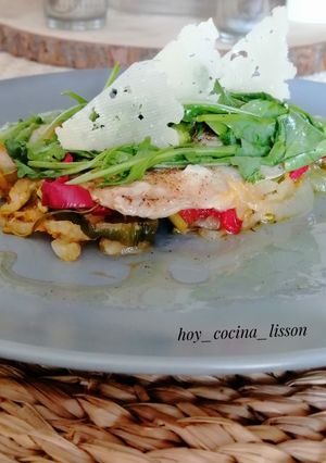 Una foto de Dorada en papillote al microondas