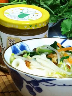 【香蔥鵝油湯粄條】香氣四溢,一上桌就掃光 的食譜成品照片
