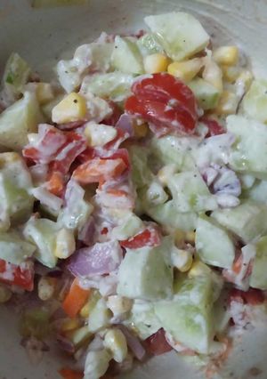 A picture of Vegetable salad.