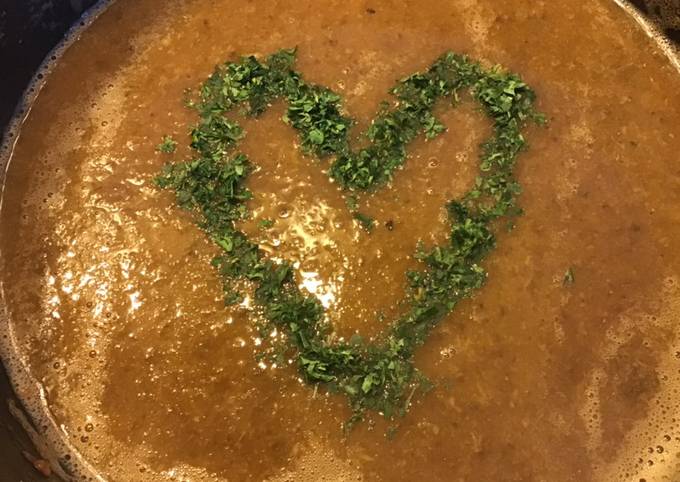 Soupe tomates champignons et panais