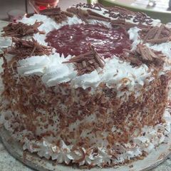 A picture of This is call black forest cake.