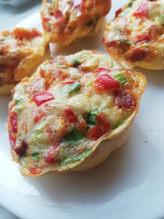 Tojásrántotta muffin recept fotója