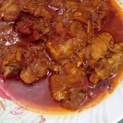 A picture of Chicken achari.