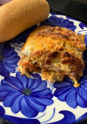 Una foto de Moussaka o Lasaña de Berenjena