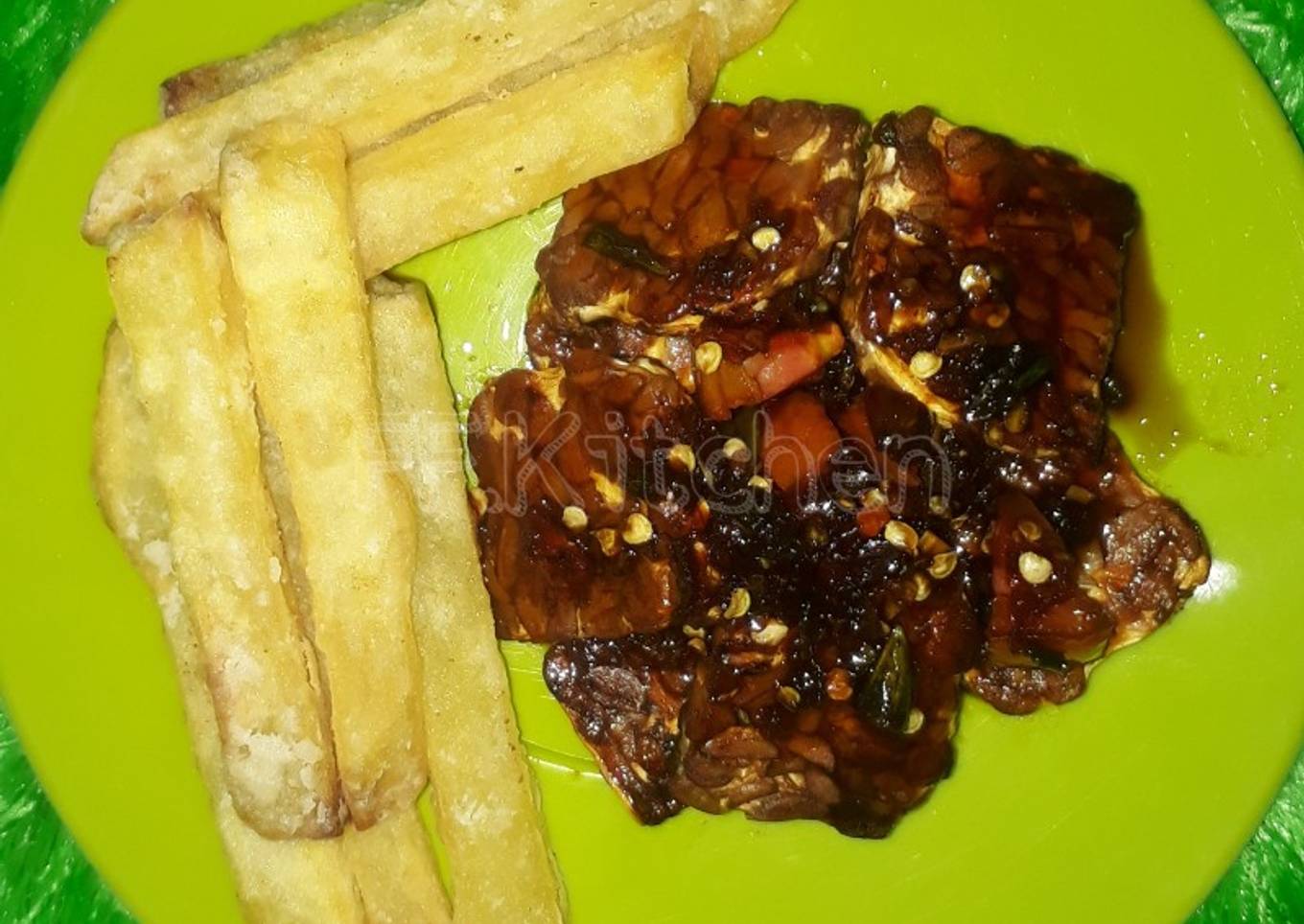 Tempe bakar sambal kecap