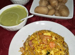 Una foto de Arroz frito no tradicional