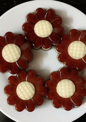 Hình của món Rau câu flan váng sữa cà phê.