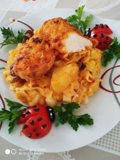 Burgonyával főtt, széles metélt recept fotója