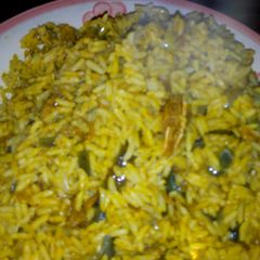 Native jollof rice A picture of Native jollof rice.