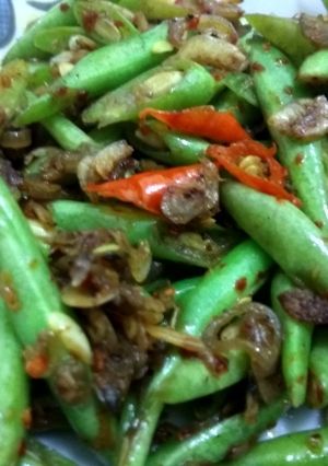 Foto resep Oseng buncis udang papay