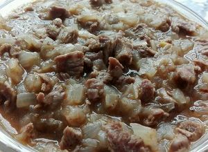 Una foto de Pino de carne picada y masa para empanadas de horno