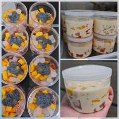 รูปของ Creamy Manggo Milk Cheese dessert