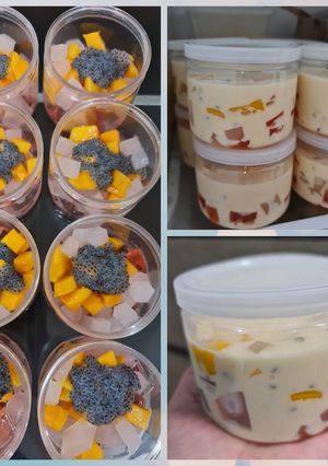 Foto resep Creamy Manggo Milk Cheese dessert