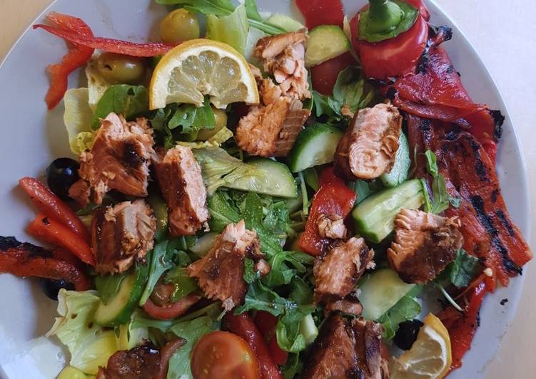 Easiest Way to Prepare Award-winning My Marinated Salmon Salad