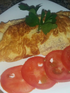 Una foto de Omelette de atún con muzzarella
