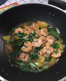Sauteed Shrimp with Pechay or Bok Choy
