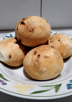 Una foto de Pan con cebolla caramelizada