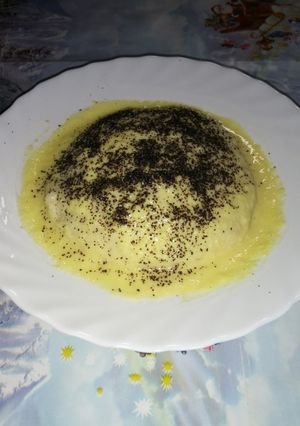 Gőzgombóc vaníliasodóval recept fotója