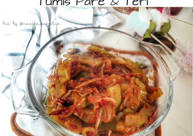 Tumis Pare & Teri (Tips No Pahit)