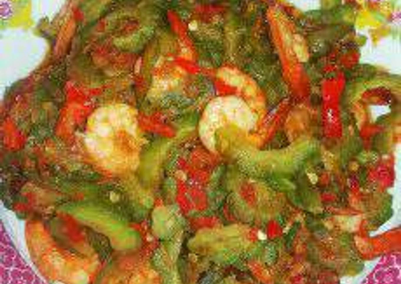 Tumis pare udang