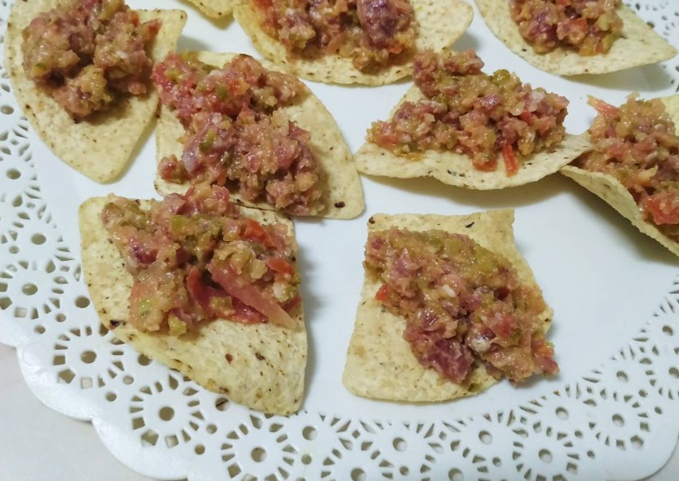 Tartar de fuet