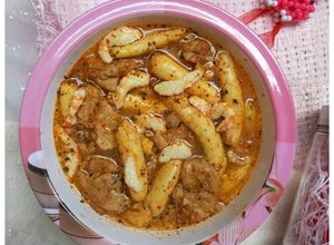 Foto resep Sup Kunyit Bunga Tebu Udang Vegan