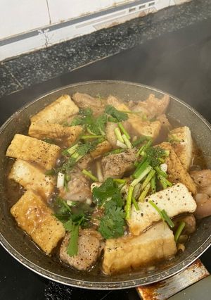 Hình của món Sườn Đậu rim Me.