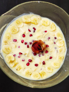 பழங்கள் கற்கண்டு கஸ்டர்ட் (Fruits Rock candy custard recipe in tamil) செய்முறை முக்கிய புகைப்படம்