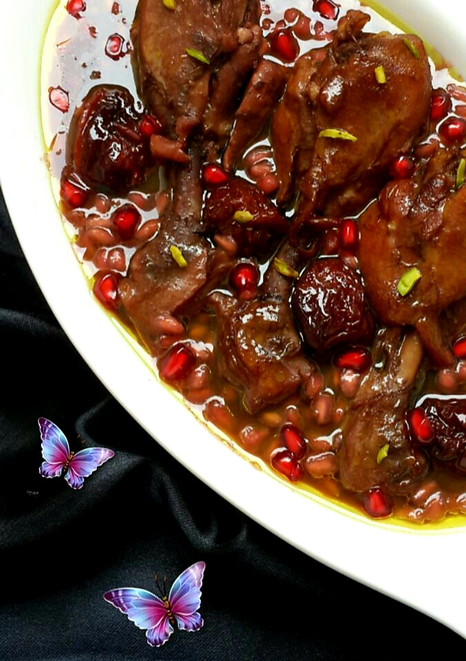 عکسی از دستور مرغ ناردونی