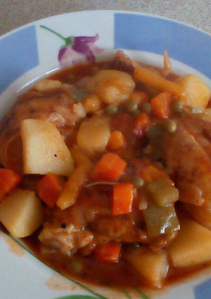 Una foto de Pollo a la campesina