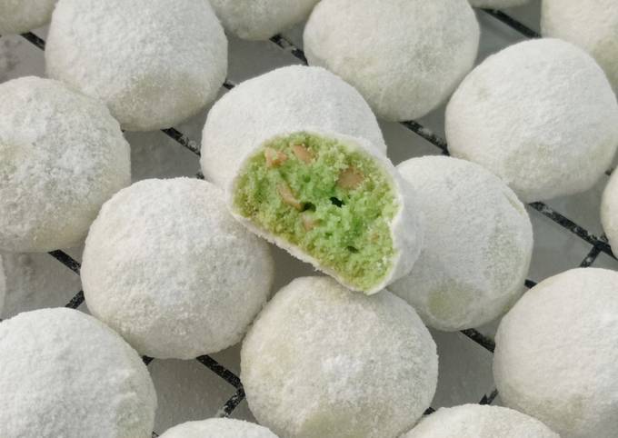 Resep Putri Salju Pandan Kacang Oleh Heramesayu Noviari Cookpad