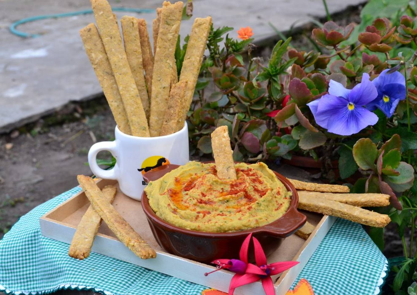 Hummus de albahaca🌿