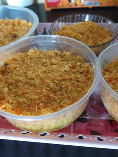 Foto resep Ketan serundeng pedas manis