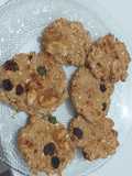 Galletitas de avena con frutos secos y azúcar de estevia con limón🍋