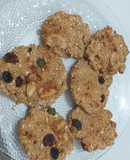 Galletitas de avena con frutos secos y azúcar de estevia con limón🍋