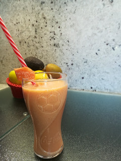 Una foto de Batido digestivo de papaya💓💕
