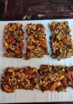 A picture of UTTARAYAN SPECIAL -DRY FRUITS AND SEED CHIKKI.
