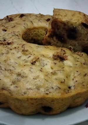Foto resep Bolu kukus pisang chococips no mixer