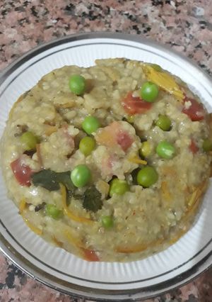 A picture of Peas Oats Cake Bake in Cooker.