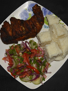 A picture of Chicken tikka.